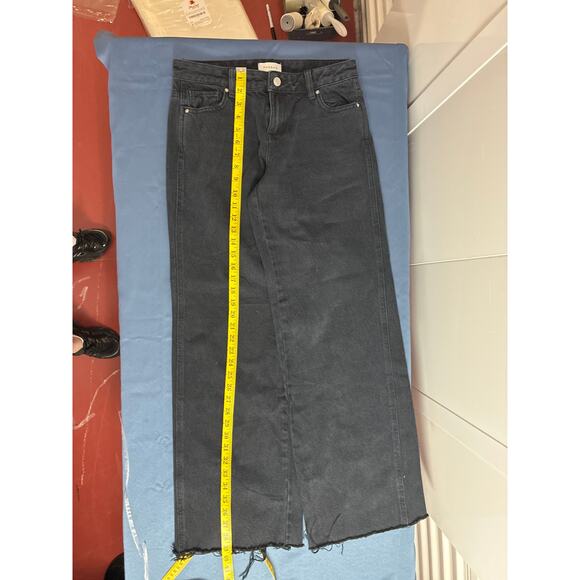 Pacsun Blue Low Rise Baggy Jeans Size 25 Freyed Hem Wide Leg Pre-owned - Picture 5 of 8